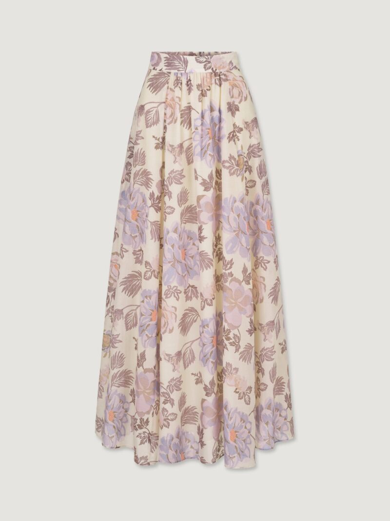 Floral Printed A-Line Skirt